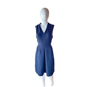 Adrianna Papell Women’s Navy Blue Sleeveless Sheath Dress